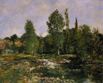 Eugene Boudin : Saint-Cenery, a Pond